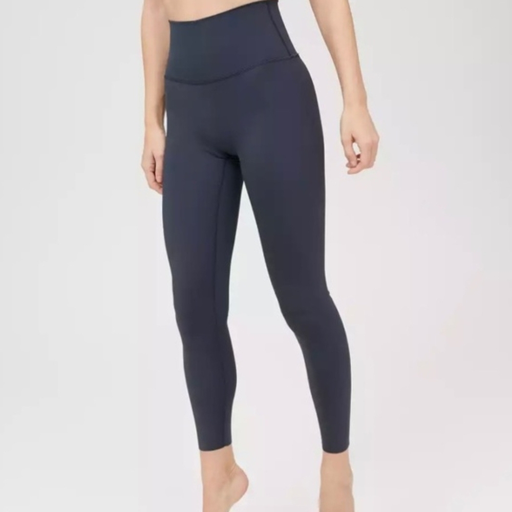 Aerie OFFLINE Real Good High-Waisted High Compression 7/8 Navy Leggings M
